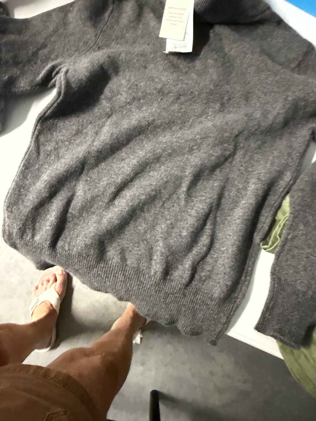 Cat & Jack Dark Gray Crewneck Sweater Size Small 6/7nwt